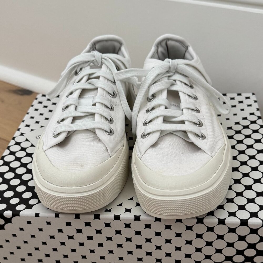 Adidas by Stella McCartney Solid Canvas Court Sneakers